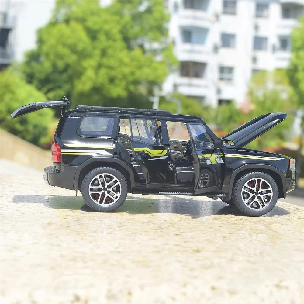 [TOY] 1:24 Toyota 2025 Land Cruiser Prado J250 Black Model Car Die-Cast