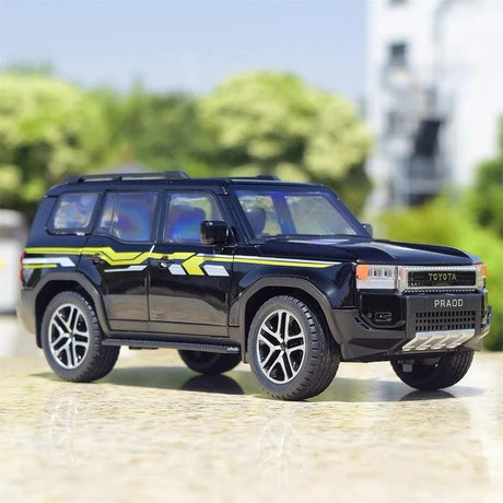 Toyota 2025 Land Cruiser Prado J250 Black 1:24 – model wyświetlacza odlewany