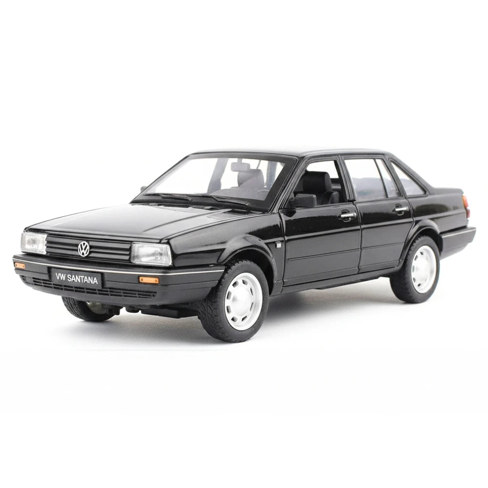 [TOY] 1:24 Volkswagen 1981 Santana nero modellino di auto Die-Cast