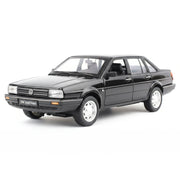 Volkswagen 1981 Santana noir 1:24 – voiture miniature en métal moulé pour exposition