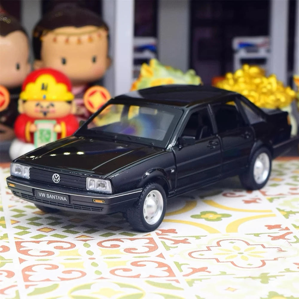 [TOY] 1:24 Volkswagen 1981 Santana zwart modelauto Die-Cast