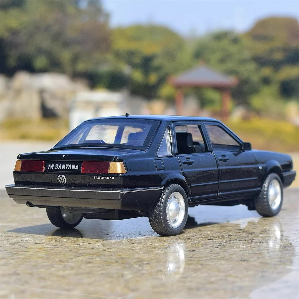 [TOY] 1:24 Volkswagen 1981 Santana zwart modelauto Die-Cast
