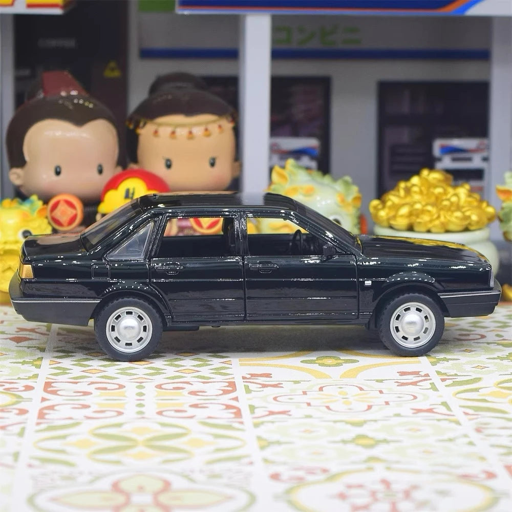 [TOY] 1:24 Volkswagen 1981 Santana nero modellino di auto Die-Cast
