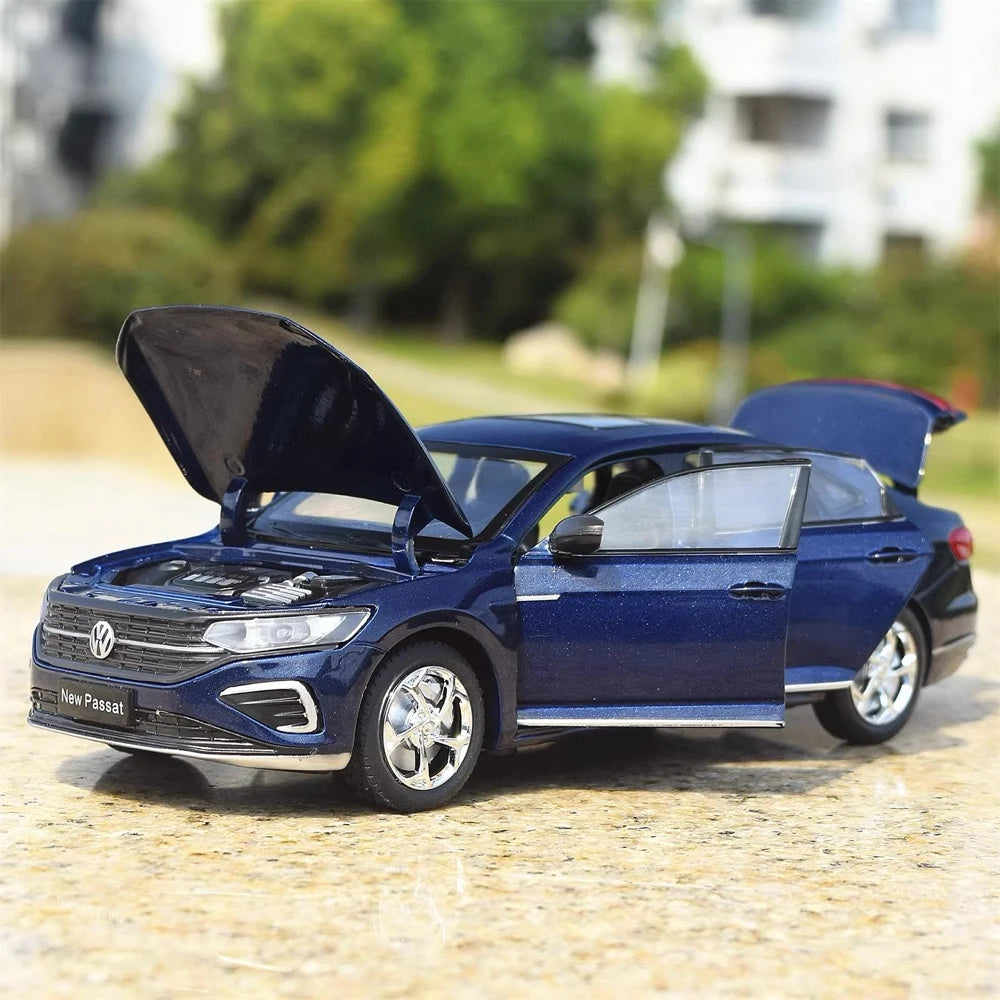 [TOY] 1:24 Volkswagen 2023 Passat NMS blu modellino di auto Die-Cast