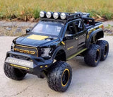 [TOY] 1:28 Ford 2020 F-150 Raptor 6x6 Off-Road Glossy Black Model Car Die-Cast