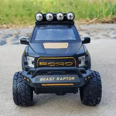 [TOY] 1:28 Ford 2020 F-150 Raptor 6x6 Off-Road Matte Black Model Car Die-Cast