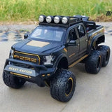 [TOY] 1:28 Ford 2020 F-150 Raptor 6x6 Off-Road Matte Black Model Car Die-Cast