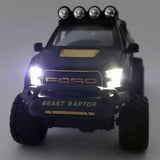 [TOY] 1:28 Ford 2020 F-150 Raptor 6x6 Off-Road Matte Black Model Car Die-Cast