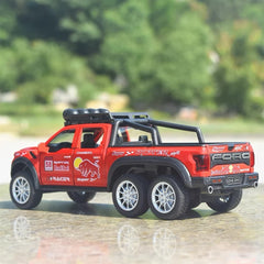 [TOY] 1:28 Ford 2021 F-150 Raptor 6x6 Red Model Car Die-Cast