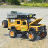 [TOY] 1:28 Land Rover 1998 Defender 110 Camel Trophy Yellow Model Car Die-Cast