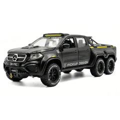 [TOY] 1:28 Mercedes-Benz 2023 X-Class 6x6 Black Model Car Die-Cast