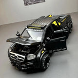 [TOY] 1:28 Mercedes-Benz 2023 X-Class 6x6 Black Model Car Die-Cast