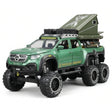 [TOY] 1:28 Mercedes-Benz 2023 X-Class 6x6 Off Road verde modellino di auto Die-Cast