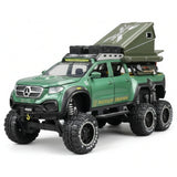 [TOY] 1:28 Mercedes-Benz 2023 X-Class 6x6 Off Road verde modellino di auto Die-Cast