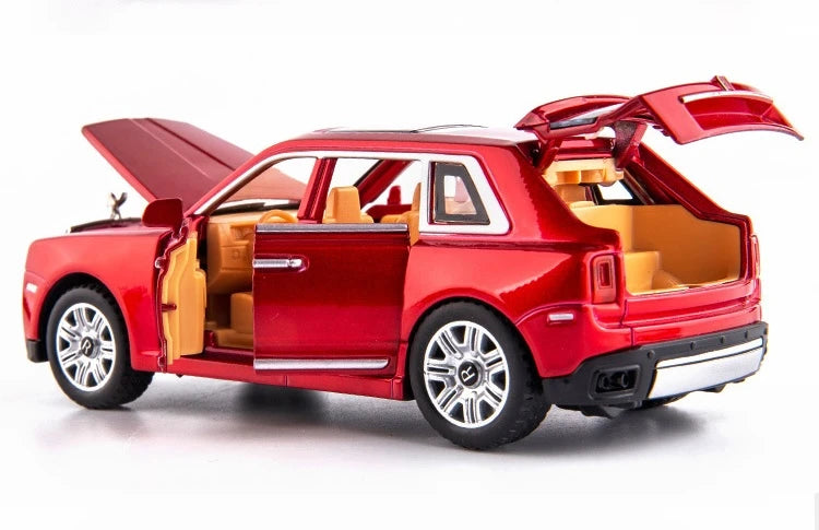 [TOY] 1:28 Rolls-Royce 2018 Cullinan rosso modellino di auto Die-Cast