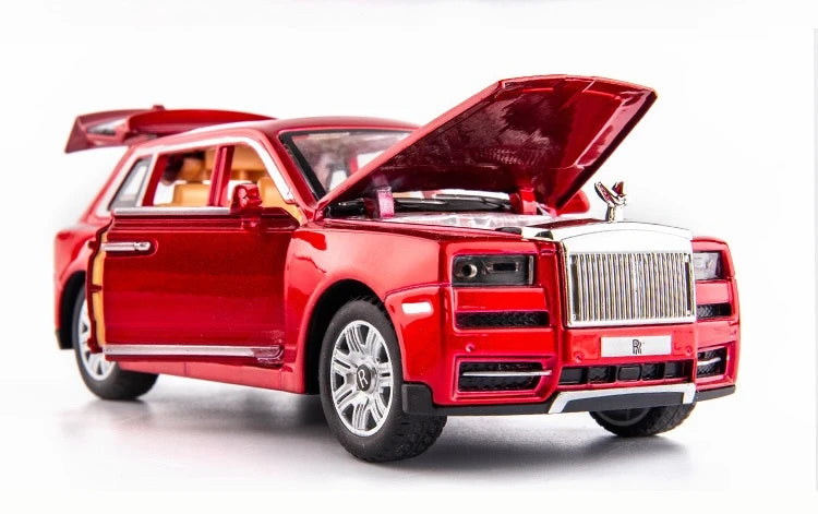 [TOY] 1:28 Rolls-Royce 2018 Cullinan rosso modellino di auto Die-Cast