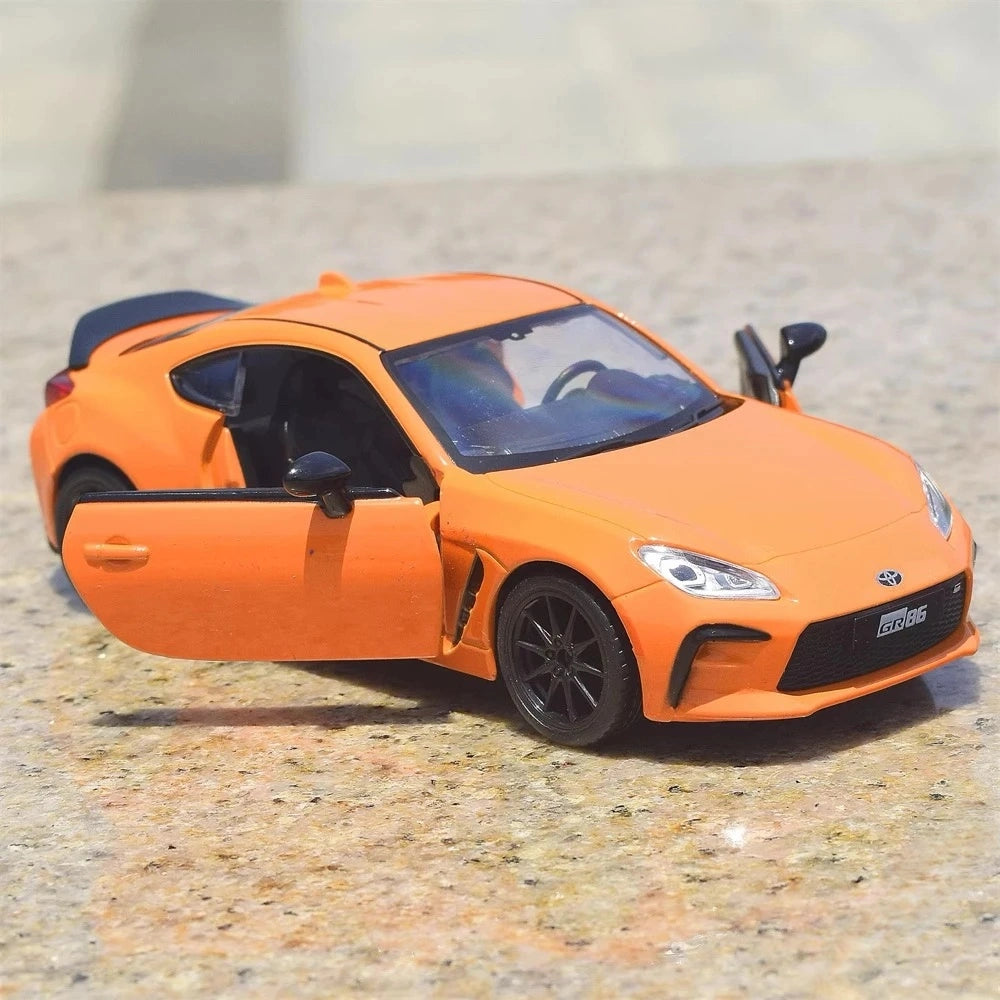 [TOY] 1:28 Toyota 2021 GR86 Orange Model Car Die-Cast