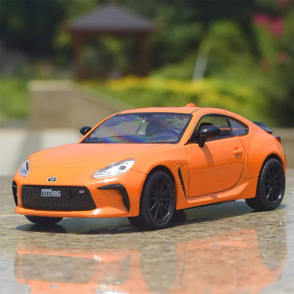 [TOY] 1:28 Toyota 2021 GR86 Orange Model Car Die-Cast