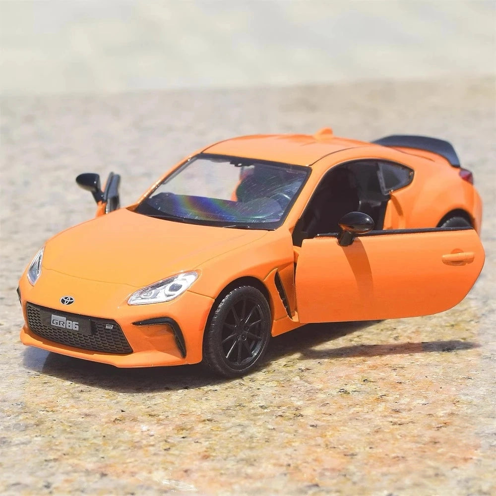 [TOY] 1:28 Toyota 2021 GR86 Orange Model Car Die-Cast