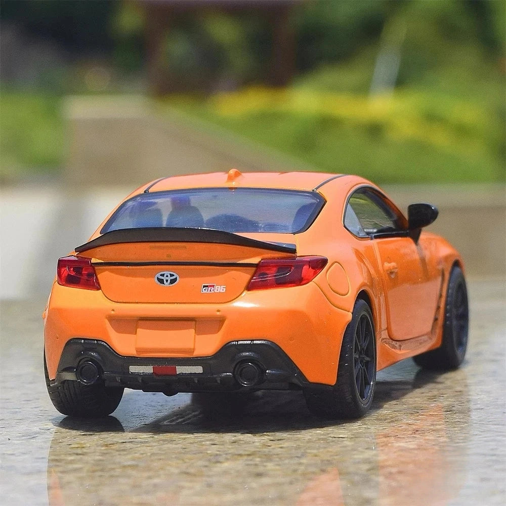 [TOY] 1:28 Toyota 2021 GR86 Orange Model Car Die-Cast