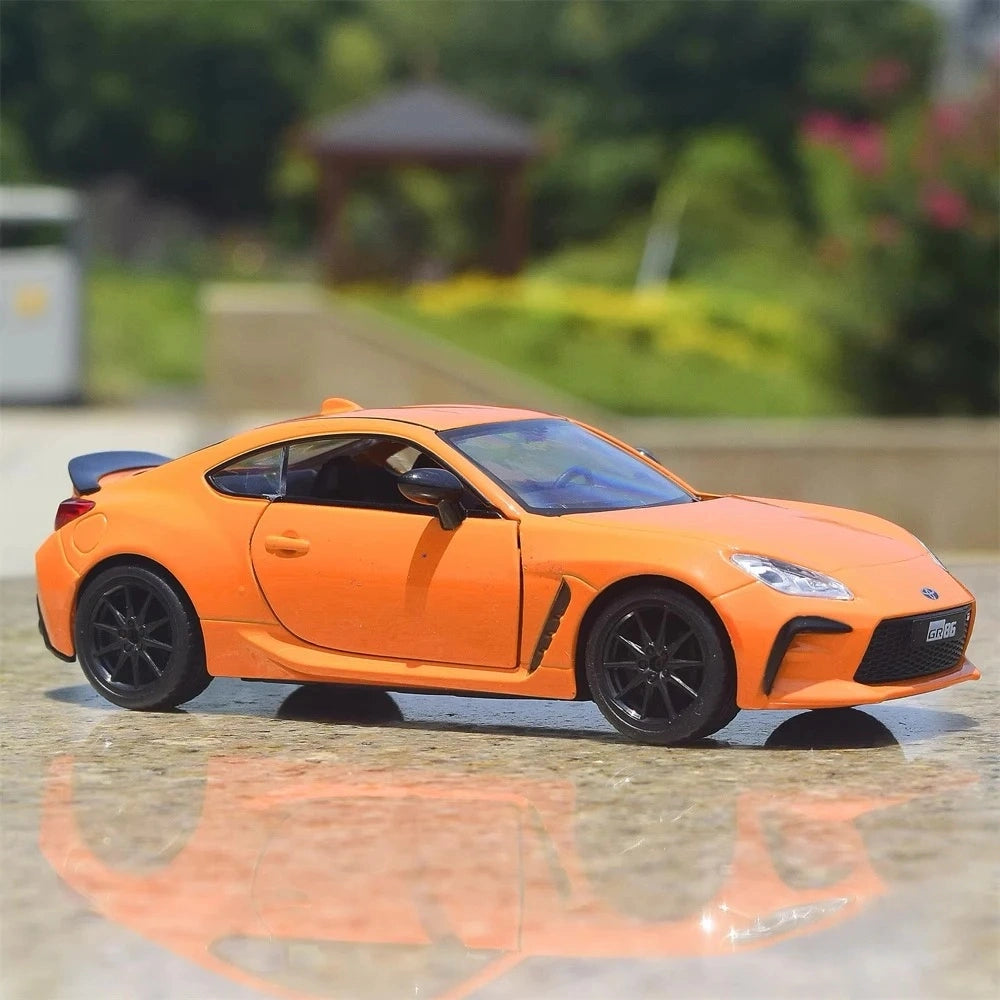[TOY] 1:28 Toyota 2021 GR86 Orange Model Car Die-Cast