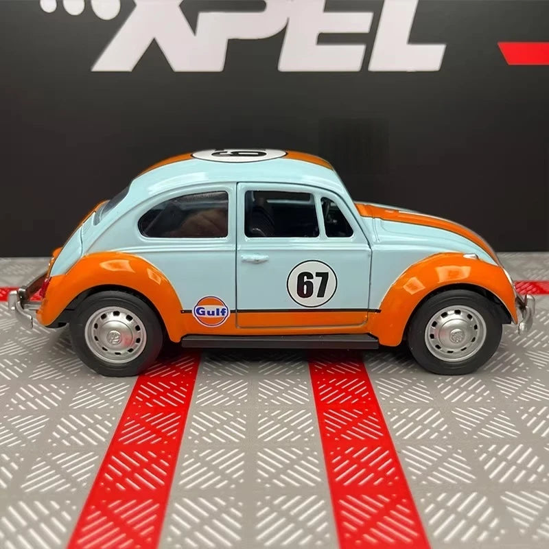 [TOY] 1:24 Volkswagen 1967 Beetle Gulf Model Car Die-Cast