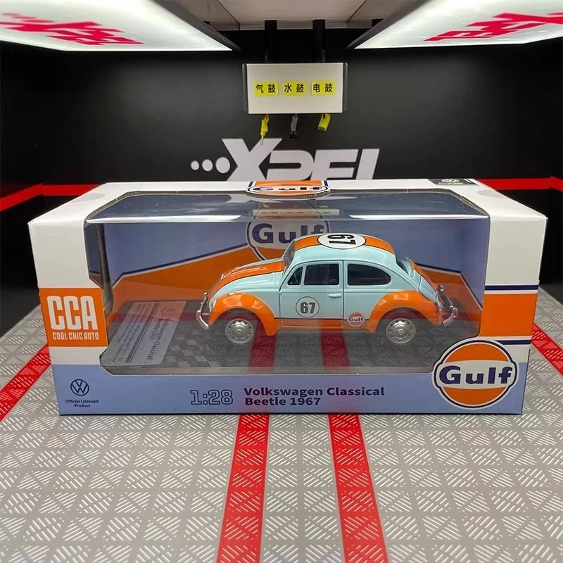 [TOY] 1:24 Volkswagen 1967 Beetle Gulf modellino di auto Die-Cast