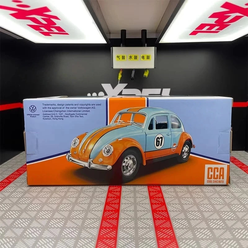 [TOY] 1:24 Volkswagen 1967 Beetle Gulf Model Car Die-Cast