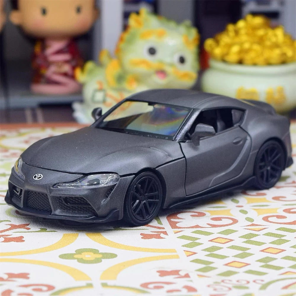 [TOY] 1:30 Toyota 2019 Supra A90 Gray Model Car Die-Cast