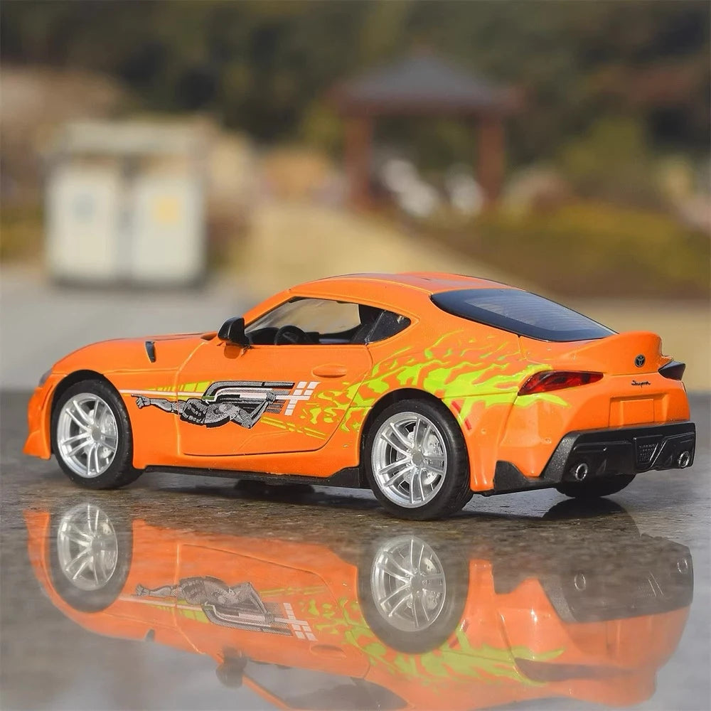[TOY] 1:30 Toyota 2019 Supra A90 Orange Model Car Die-Cast