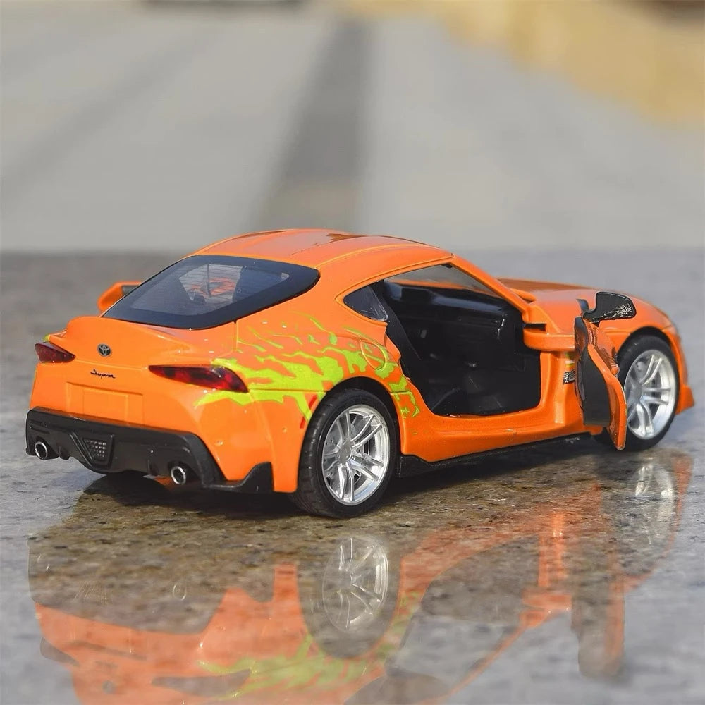 [TOY] 1:30 Toyota 2019 Supra A90 Orange Model Car Die-Cast
