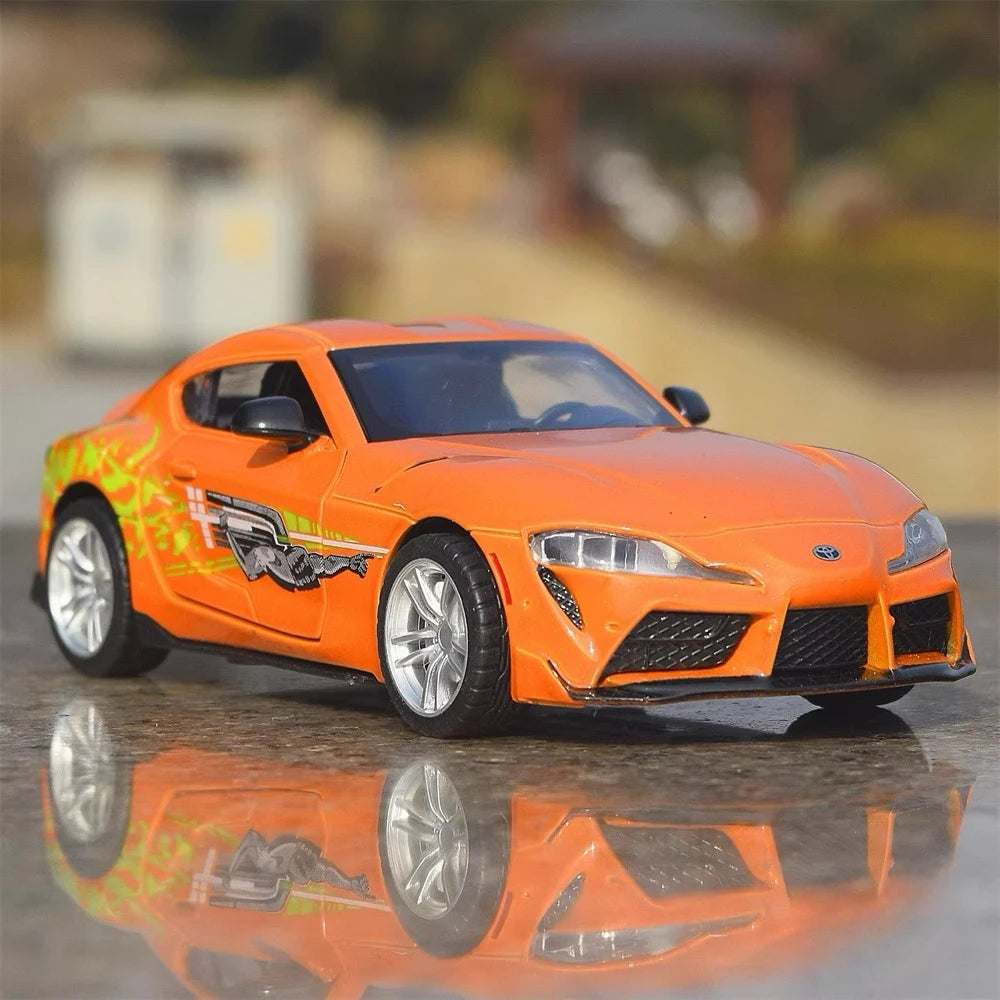 [TOY] 1:30 Toyota 2019 Supra A90 Orange Model Car Die-Cast
