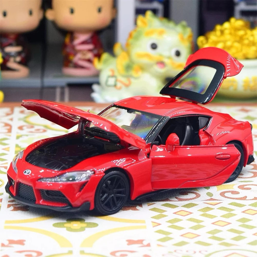 [TOY] 1:30 Toyota 2019 Supra A90 Red Model Car Die-Cast