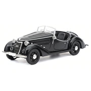 Audi 1936 Wanderer W25K Roadster negro 1:32 – coche a escala de metal fundido para exposición