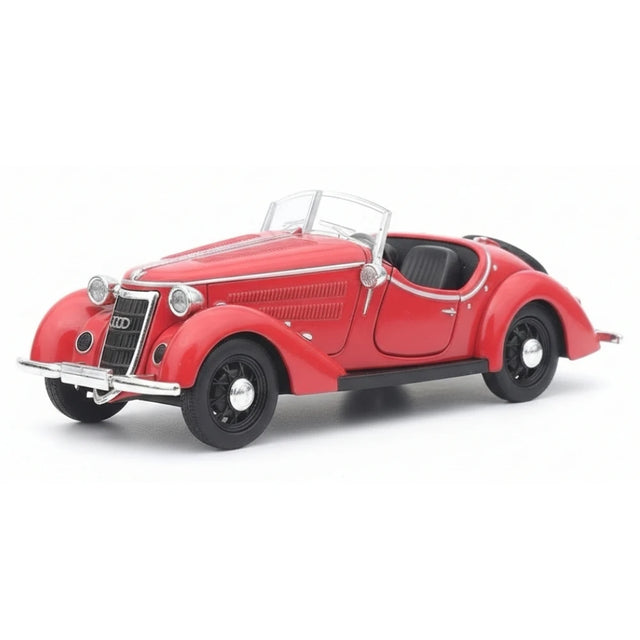 [TOY] 1:32 Audi 1936 Wanderer W25K Roadster röd modellbil Die-Cast