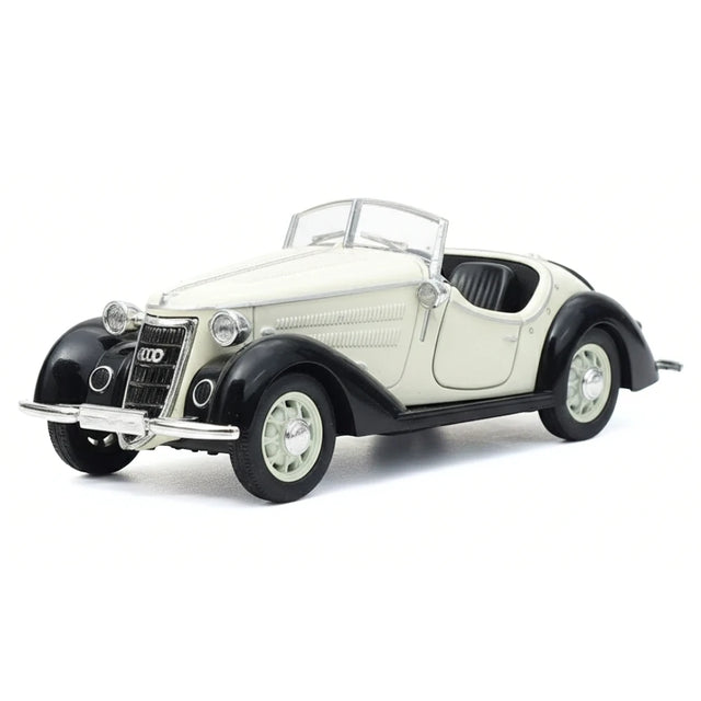 [TOY] 1:32 Audi 1936 Wanderer W25K Roadster vit modellbil Die-Cast