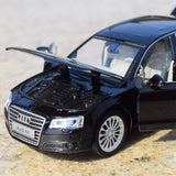 [TOY] 1:32 Audi 2009 A8 musta pienoismalli Die-Cast