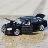 [TOY] 1:32 Audi 2009 A8 musta pienoismalli Die-Cast