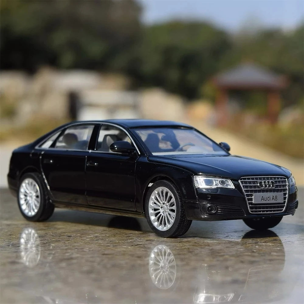 [TOY] 1:32 Audi 2009 A8 musta pienoismalli Die-Cast