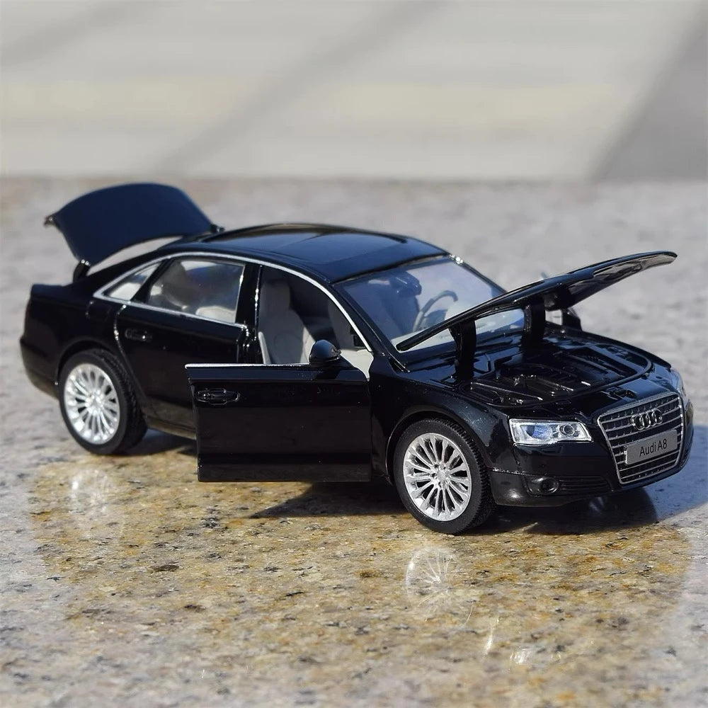 [TOY] 1:32 Audi 2009 A8 nero modellino di auto Die-Cast
