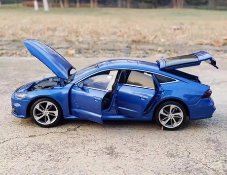 [TOY] 1:32 Audi 2018 A7 Blue Model Car Die-Cast