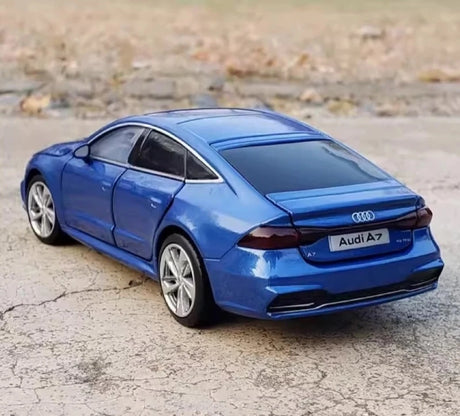 [TOY] 1:32 Audi 2018 A7 Blue Model Car Die-Cast