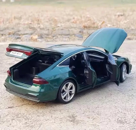 [TOY] 1:32 Audi 2018 A7 Green Model Car Die-Cast