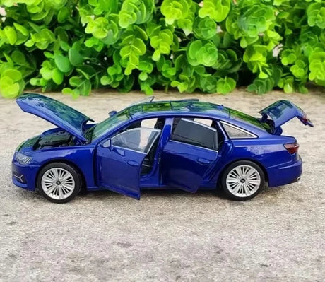 [TOY] 1:32 Audi 2019 A6 Blue Model Car Die-Cast