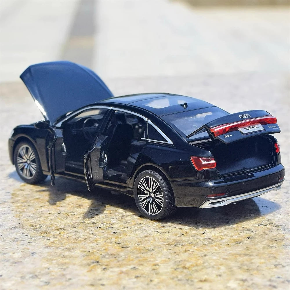 [TOY] 1:32 Audi 2019 A6L svart modellbil Die-Cast