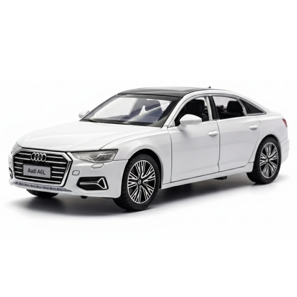 [TOY] 1:32 Audi 2019 A6L vit modellbil Die-Cast
