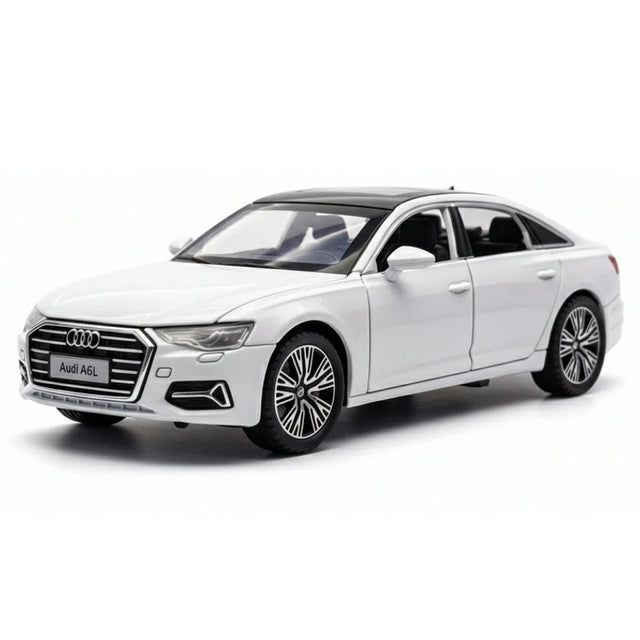 [TOY] 1:32 Audi 2019 A6L vit modellbil Die-Cast