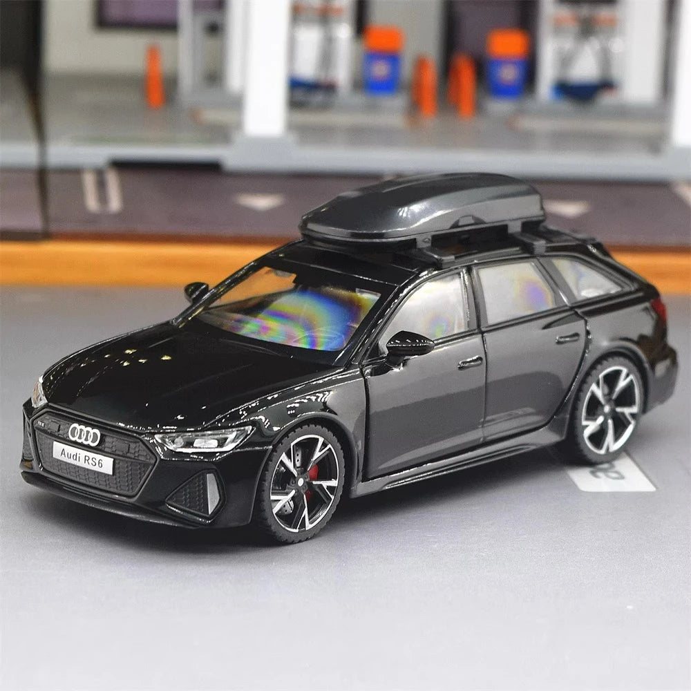 [TOY] 1:32 Audi 2019 RS6 Black Model Car Die-Cast