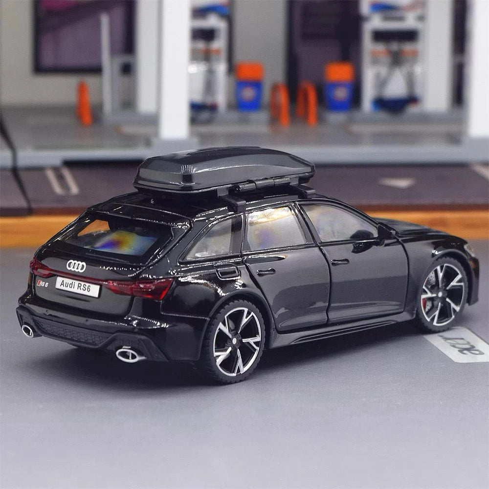 [TOY] 1:32 Audi 2019 RS6 svart modellbil Die-Cast