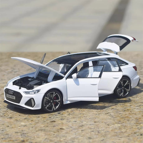 [TOY] 1:32 Audi 2019 RS6 White Model Car Die-Cast